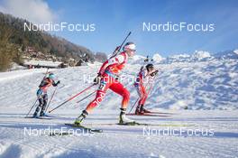 17.12.2022, Annecy-Le Grand Bornand, France (FRA): Samuela Comola (ITA), Natalia Sidorowicz (POL), Aita Gasparin (SUI), (l-r) -  IBU World Cup Biathlon, pursuit women, Annecy-Le Grand Bornand (FRA). www.nordicfocus.com. © Thibaut/NordicFocus. Every downloaded picture is fee-liable.