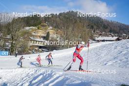 17.12.2022, Annecy-Le Grand Bornand, France (FRA): Hannah Auchentaller (ITA), Joanna Jakiela (POL), Janina Hettich-Walz (GER), Tamara Steiner (AUT), (l-r) -  IBU World Cup Biathlon, pursuit women, Annecy-Le Grand Bornand (FRA). www.nordicfocus.com. © Thibaut/NordicFocus. Every downloaded picture is fee-liable.