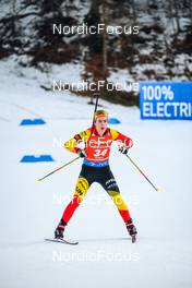 17.12.2022, Annecy-Le Grand Bornand, France (FRA): Lotte Lie (BEL) -  IBU World Cup Biathlon, pursuit women, Annecy-Le Grand Bornand (FRA). www.nordicfocus.com. © Authamayou/NordicFocus. Every downloaded picture is fee-liable.