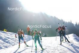 17.12.2022, Annecy-Le Grand Bornand, France (FRA): Jessica Jislova (CZE), Franziska Preuss (GER), Ragnhild Femsteinevik (NOR), (l-r) -  IBU World Cup Biathlon, pursuit women, Annecy-Le Grand Bornand (FRA). www.nordicfocus.com. © Thibaut/NordicFocus. Every downloaded picture is fee-liable.