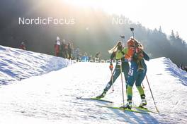 17.12.2022, Annecy-Le Grand Bornand, France (FRA): Karoline Erdal (NOR), Polona Klemencic (SLO), (l-r) -  IBU World Cup Biathlon, pursuit women, Annecy-Le Grand Bornand (FRA). www.nordicfocus.com. © Thibaut/NordicFocus. Every downloaded picture is fee-liable.