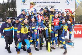 17.12.2022, Annecy-Le Grand Bornand, France (FRA): Elvira Oeberg (SWE), Linn Persson (SWE), (l-r) -  IBU World Cup Biathlon, pursuit women, Annecy-Le Grand Bornand (FRA). www.nordicfocus.com. © Thibaut/NordicFocus. Every downloaded picture is fee-liable.