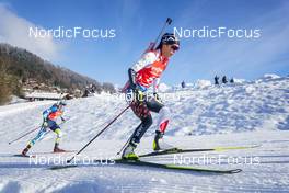17.12.2022, Annecy-Le Grand Bornand, France (FRA): Daria Blashko (UKR), Fuyuko Tachizaki (JPN), (l-r) -  IBU World Cup Biathlon, pursuit women, Annecy-Le Grand Bornand (FRA). www.nordicfocus.com. © Thibaut/NordicFocus. Every downloaded picture is fee-liable.