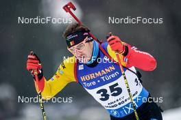 15.12.2022, Annecy-Le Grand Bornand, France (FRA): Florent Claude (BEL) -  IBU World Cup Biathlon, sprint men, Annecy-Le Grand Bornand (FRA). www.nordicfocus.com. © Thibaut/NordicFocus. Every downloaded picture is fee-liable.