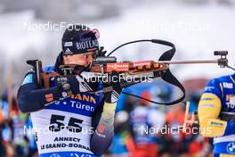 15.12.2022, Annecy-Le Grand Bornand, France (FRA): Justus Strelow (GER) -  IBU World Cup Biathlon, sprint men, Annecy-Le Grand Bornand (FRA). www.nordicfocus.com. © Manzoni/NordicFocus. Every downloaded picture is fee-liable.