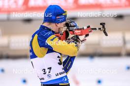 15.12.2022, Annecy-Le Grand Bornand, France (FRA): Jesper Nelin (SWE) -  IBU World Cup Biathlon, sprint men, Annecy-Le Grand Bornand (FRA). www.nordicfocus.com. © Manzoni/NordicFocus. Every downloaded picture is fee-liable.