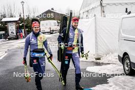 15.12.2022, Annecy-Le Grand Bornand, France (FRA): Philipp Horn (GER), Johannes Kuehn (GER), (l-r)  -  IBU World Cup Biathlon, sprint men, Annecy-Le Grand Bornand (FRA). www.nordicfocus.com. © Thibaut/NordicFocus. Every downloaded picture is fee-liable.