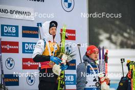 15.12.2022, Annecy-Le Grand Bornand, France (FRA): Johannes Thingnes Boe (NOR), Benedikt Doll (GER), (l-r) -  IBU World Cup Biathlon, sprint men, Annecy-Le Grand Bornand (FRA). www.nordicfocus.com. © Authamayou/NordicFocus. Every downloaded picture is fee-liable.