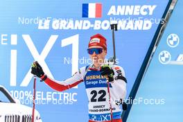 15.12.2022, Annecy-Le Grand Bornand, France (FRA): Sebastian Stalder (SUI) -  IBU World Cup Biathlon, sprint men, Annecy-Le Grand Bornand (FRA). www.nordicfocus.com. © Authamayou/NordicFocus. Every downloaded picture is fee-liable.