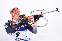 15.12.2022, Annecy-Le Grand Bornand, France (FRA): Roman Rees (GER) -  IBU World Cup Biathlon, sprint men, Annecy-Le Grand Bornand (FRA). www.nordicfocus.com. © Manzoni/NordicFocus. Every downloaded picture is fee-liable.