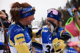 16.12.2022, Annecy-Le Grand Bornand, France (FRA): Linn Persson (SWE), Anna Magnusson (SWE), (l-r) -  IBU World Cup Biathlon, sprint women, Annecy-Le Grand Bornand (FRA). www.nordicfocus.com. © Manzoni/NordicFocus. Every downloaded picture is fee-liable.