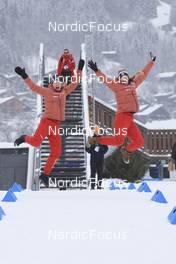 14.12.2022, Annecy-Le Grand Bornand, France (FRA): Kelsey Joan Dickinson (USA), Deedra Irwin (USA), (l-r) - IBU World Cup Biathlon, training, Annecy-Le Grand Bornand (FRA). www.nordicfocus.com. © Manzoni/NordicFocus. Every downloaded picture is fee-liable.