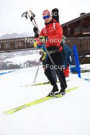 14.12.2022, Annecy-Le Grand Bornand, France (FRA): Niklas Hartweg (SUI) - IBU World Cup Biathlon, training, Annecy-Le Grand Bornand (FRA). www.nordicfocus.com. © Manzoni/NordicFocus. Every downloaded picture is fee-liable.