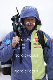 14.12.2022, Annecy-Le Grand Bornand, France (FRA): Uros Velepec (SLO), coach Team Germany - IBU World Cup Biathlon, training, Annecy-Le Grand Bornand (FRA). www.nordicfocus.com. © Manzoni/NordicFocus. Every downloaded picture is fee-liable.