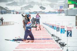 13.12.2022, Annecy-Le Grand Bornand, France (FRA): Lisa Vittozzi (ITA) -  IBU World Cup Biathlon, training, Annecy-Le Grand Bornand (FRA). www.nordicfocus.com. © Authamayou/NordicFocus. Every downloaded picture is fee-liable.
