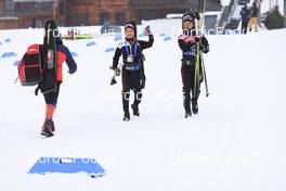 14.12.2022, Annecy-Le Grand Bornand, France (FRA): Event Feature: Japanese Team walks in - IBU World Cup Biathlon, training, Annecy-Le Grand Bornand (FRA). www.nordicfocus.com. © Manzoni/NordicFocus. Every downloaded picture is fee-liable.