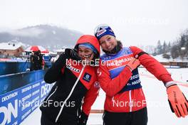 14.12.2022, Annecy-Le Grand Bornand, France (FRA): Dunja Zdouc (AUT), Lisa Theresa Hauser (AUT), (l-r) - IBU World Cup Biathlon, training, Annecy-Le Grand Bornand (FRA). www.nordicfocus.com. © Manzoni/NordicFocus. Every downloaded picture is fee-liable.