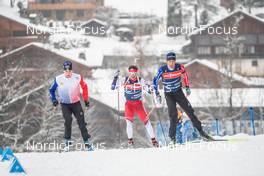 13.12.2022, Annecy-Le Grand Bornand, France (FRA): Eric Perrot (FRA), Quentin Fillon Maillet (FRA), (l-r) -  IBU World Cup Biathlon, training, Annecy-Le Grand Bornand (FRA). www.nordicfocus.com. © Authamayou/NordicFocus. Every downloaded picture is fee-liable.