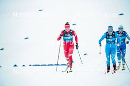 01.01.2022, Oberstdorf, Germany (GER): Natalia Nepryaeva (RUS), Greta Laurent (ITA), (l-r)  - FIS world cup cross-country, tour de ski, individual sprint, Oberstdorf (GER). www.nordicfocus.com. © Modica/NordicFocus. Every downloaded picture is fee-liable.