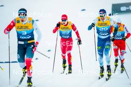 01.01.2022, Oberstdorf, Germany (GER): Ivan Yakimushkin (RUS), Iivo Niskanen (FIN), (l-r)  - FIS world cup cross-country, tour de ski, individual sprint, Oberstdorf (GER). www.nordicfocus.com. © Modica/NordicFocus. Every downloaded picture is fee-liable.