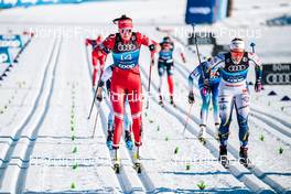 01.01.2022, Oberstdorf, Germany (GER): Natalia Nepryaeva (RUS), Johanna Hagstroem (SWE), (l-r)  - FIS world cup cross-country, tour de ski, individual sprint, Oberstdorf (GER). www.nordicfocus.com. © Modica/NordicFocus. Every downloaded picture is fee-liable.