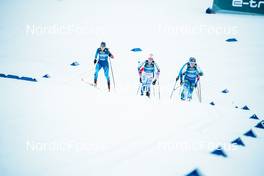 01.01.2022, Oberstdorf, Germany (GER): Laurien Van Der Graaff (SUI), Johanna Hagstroem (SWE), Anne Kylloenen (FIN), (l-r)  - FIS world cup cross-country, tour de ski, individual sprint, Oberstdorf (GER). www.nordicfocus.com. © Modica/NordicFocus. Every downloaded picture is fee-liable.