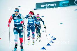 01.01.2022, Oberstdorf, Germany (GER): Katharine Ogden (USA), Katherine Sauerbrey (GER), (l-r)  - FIS world cup cross-country, tour de ski, individual sprint, Oberstdorf (GER). www.nordicfocus.com. © Modica/NordicFocus. Every downloaded picture is fee-liable.