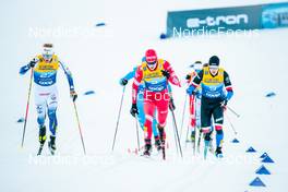 01.01.2022, Oberstdorf, Germany (GER): Oskar Svensson (SWE), Alexander Terentev (RUS), Michal Novak (CZE), (l-r)  - FIS world cup cross-country, tour de ski, individual sprint, Oberstdorf (GER). www.nordicfocus.com. © Modica/NordicFocus. Every downloaded picture is fee-liable.