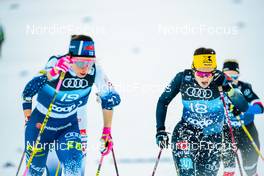 01.01.2022, Oberstdorf, Germany (GER): Kerttu Niskanen (FIN), Coletta Rydzek (GER), (l-r)  - FIS world cup cross-country, tour de ski, individual sprint, Oberstdorf (GER). www.nordicfocus.com. © Modica/NordicFocus. Every downloaded picture is fee-liable.