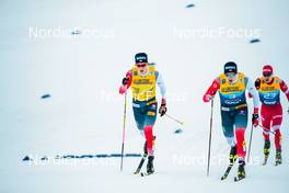 01.01.2022, Oberstdorf, Germany (GER): Johannes Hoesflot Klaebo (NOR), Erik Valnes (NOR), (l-r)  - FIS world cup cross-country, tour de ski, individual sprint, Oberstdorf (GER). www.nordicfocus.com. © Modica/NordicFocus. Every downloaded picture is fee-liable.