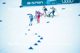 01.01.2022, Oberstdorf, Germany (GER): Johanna Matintalo (FIN), Tatiana Sorina (RUA), Lotta Udnes Weng (NOR), Katharina Hennig (GER), Jessie Diggins (USA), Frida Karlsson (SWE), (l-r)  - FIS world cup cross-country, tour de ski, individual sprint, Oberstdorf (GER). www.nordicfocus.com. © Modica/NordicFocus. Every downloaded picture is fee-liable.