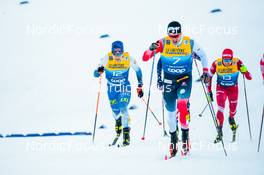 01.01.2022, Oberstdorf, Germany (GER): Lauri Vuorinen (FIN), Paal Golberg (NOR), (l-r)  - FIS world cup cross-country, tour de ski, individual sprint, Oberstdorf (GER). www.nordicfocus.com. © Modica/NordicFocus. Every downloaded picture is fee-liable.