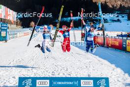 01.01.2022, Oberstdorf, Germany (GER): Johanna Hagstroem (SWE), Natalia Nepryaeva (RUS), Johanna Matintalo (FIN), (l-r)  - FIS world cup cross-country, tour de ski, individual sprint, Oberstdorf (GER). www.nordicfocus.com. © Modica/NordicFocus. Every downloaded picture is fee-liable.