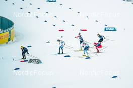 01.01.2022, Oberstdorf, Germany (GER): Kerttu Niskanen (FIN), Coletta Rydzek (GER), Heidi Weng (NOR), Louise Lindstroem (SWE), Katerina Janatova (CZE), Hristina Matsokina (RUS), (l-r)  - FIS world cup cross-country, tour de ski, individual sprint, Oberstdorf (GER). www.nordicfocus.com. © Modica/NordicFocus. Every downloaded picture is fee-liable.