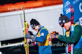 01.01.2022, Oberstdorf, Germany (GER): Johannes Hoesflot Klaebo (NOR), (l-r) - FIS world cup cross-country, tour de ski, individual sprint, Oberstdorf (GER). www.nordicfocus.com. © Modica/NordicFocus. Every downloaded picture is fee-liable.