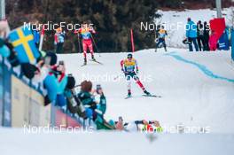 04.01.2022, Val di Fiemme, Italy (ITA): Sjur Roethe (NOR), Denis Spitsov (RUS), (l-r)  - FIS world cup cross-country, tour de ski, final climb men, Val di Fiemme (ITA). www.nordicfocus.com. © Modica/NordicFocus. Every downloaded picture is fee-liable.