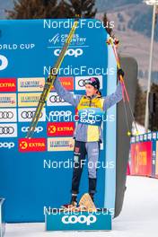 04.01.2022, Val di Fiemme, Italy (ITA): Friedrich Moch (GER), (l-r) - FIS world cup cross-country, tour de ski, final climb men, Val di Fiemme (ITA). www.nordicfocus.com. © Modica/NordicFocus. Every downloaded picture is fee-liable.