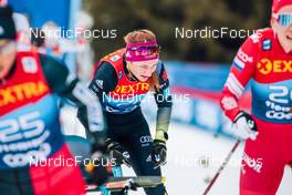 04.01.2022, Val di Fiemme, Italy (ITA): Katherine Sauerbrey (GER) - FIS world cup cross-country, tour de ski, final climb women, Val di Fiemme (ITA). www.nordicfocus.com. © Modica/NordicFocus. Every downloaded picture is fee-liable.