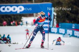 04.01.2022, Val di Fiemme, Italy (ITA): Sophia Laukli (USA) - FIS world cup cross-country, tour de ski, final climb women, Val di Fiemme (ITA). www.nordicfocus.com. © Modica/NordicFocus. Every downloaded picture is fee-liable.