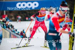 04.01.2022, Val di Fiemme, Italy (ITA): Teresa Stadlober (AUT) - FIS world cup cross-country, tour de ski, final climb women, Val di Fiemme (ITA). www.nordicfocus.com. © Modica/NordicFocus. Every downloaded picture is fee-liable.