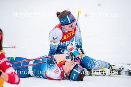 04.01.2022, Val di Fiemme, Italy (ITA): Kerttu Niskanen (FIN), Krista Parmakoski (FIN), (l-r)  - FIS world cup cross-country, tour de ski, final climb women, Val di Fiemme (ITA). www.nordicfocus.com. © Modica/NordicFocus. Every downloaded picture is fee-liable.