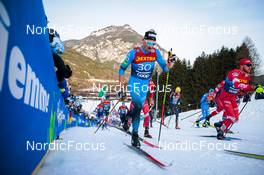 03.01.2022, Val di Fiemme, Italy (ITA): Hugo Lapalus (FRA) - FIS world cup cross-country, tour de ski, mass men, Val di Fiemme (ITA). www.nordicfocus.com. © Modica/NordicFocus. Every downloaded picture is fee-liable.