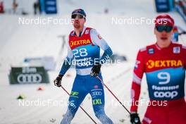 03.01.2022, Val di Fiemme, Italy (ITA): Perttu Hyvarinen (FIN) - FIS world cup cross-country, tour de ski, mass men, Val di Fiemme (ITA). www.nordicfocus.com. © Modica/NordicFocus. Every downloaded picture is fee-liable.