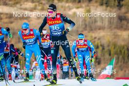 03.01.2022, Val di Fiemme, Italy (ITA): Martin Coradazzi (ITA), Friedrich Moch (GER), (l-r)  - FIS world cup cross-country, tour de ski, mass men, Val di Fiemme (ITA). www.nordicfocus.com. © Modica/NordicFocus. Every downloaded picture is fee-liable.