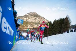 03.01.2022, Val di Fiemme, Italy (ITA): Perttu Hyvarinen (FIN), Didrik Toenseth (NOR), Alexey Chervotkin (RUS), (l-r)  - FIS world cup cross-country, tour de ski, mass men, Val di Fiemme (ITA). www.nordicfocus.com. © Modica/NordicFocus. Every downloaded picture is fee-liable.