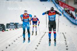 03.01.2022, Val di Fiemme, Italy (ITA): Clement Parisse (FRA), Michal Novak (CZE), (l-r)  - FIS world cup cross-country, tour de ski, mass men, Val di Fiemme (ITA). www.nordicfocus.com. © Modica/NordicFocus. Every downloaded picture is fee-liable.
