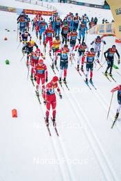 03.01.2022, Val di Fiemme, Italy (ITA): Track atmosphere: menÕs race  - FIS world cup cross-country, tour de ski, mass men, Val di Fiemme (ITA). www.nordicfocus.com. © Modica/NordicFocus. Every downloaded picture is fee-liable.