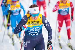 03.01.2022, Val di Fiemme, Italy (ITA): Katharine Ogden (USA) - FIS world cup cross-country, tour de ski, mass women, Val di Fiemme (ITA). www.nordicfocus.com. © Modica/NordicFocus. Every downloaded picture is fee-liable.
