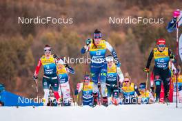 03.01.2022, Val di Fiemme, Italy (ITA): Heidi Weng (NOR), Krista Parmakoski (FIN), Katharina Hennig (GER), (l-r)  - FIS world cup cross-country, tour de ski, mass women, Val di Fiemme (ITA). www.nordicfocus.com. © Modica/NordicFocus. Every downloaded picture is fee-liable.