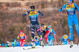 03.01.2022, Val di Fiemme, Italy (ITA): Novie Mccabe (USA), Caterina Ganz (ITA), (l-r)  - FIS world cup cross-country, tour de ski, mass women, Val di Fiemme (ITA). www.nordicfocus.com. © Modica/NordicFocus. Every downloaded picture is fee-liable.